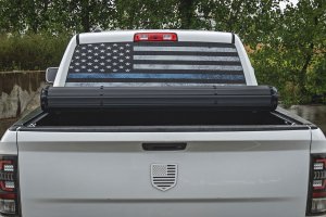 Ram 2500 Hard Roll Up Bed Cover - Rough Country - Flush, Low-Profile Design - Matte Black - '11-'24